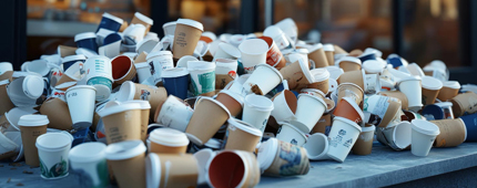 cups in landfill
