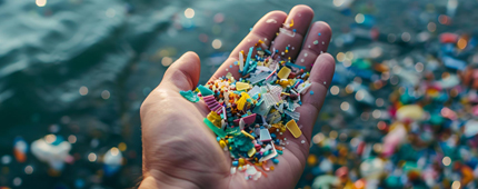 microplastic particles